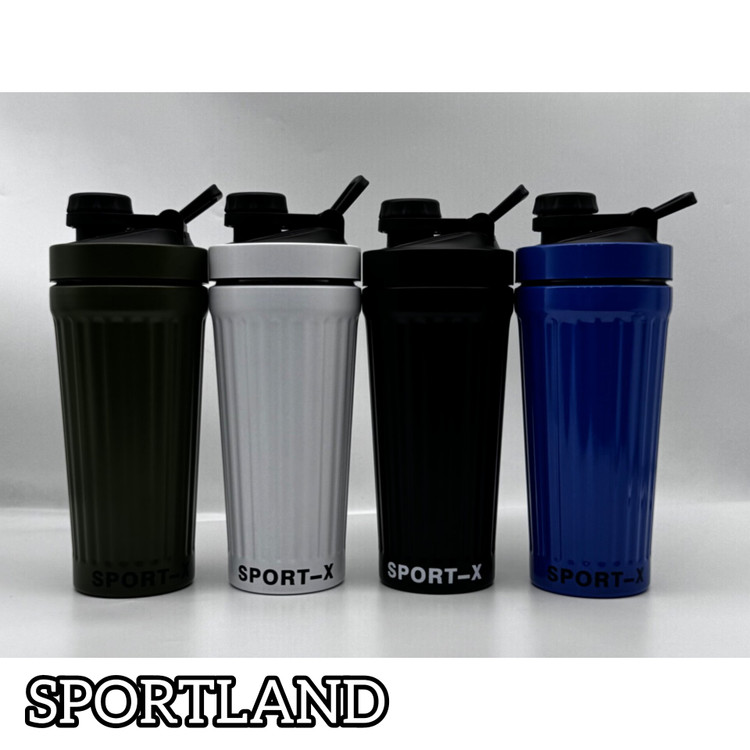 شیکر فلزی برندX_SPORT درب پیچی گرم بالا گنجایش900ml